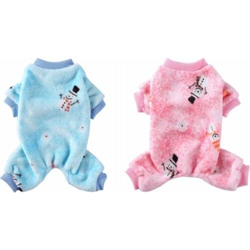 Pet Clothes for Dog Cat Puppy Christmas Coat Winter Sweatshirt Warm Sweater Dog Outfits Small Dogs Pet Four-legged Clothes