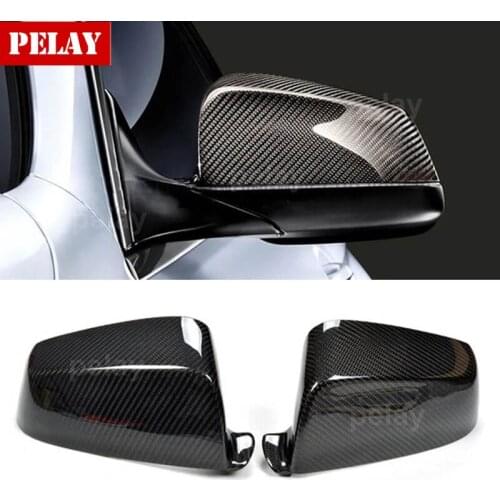 E60 Carbon Fiber Front Side Mirror Cover Cap Trim for BMW E60 E63 E64 F12 F13 F01 F02 F11 F07 520i 523i 530i 535i 2008 - 2010