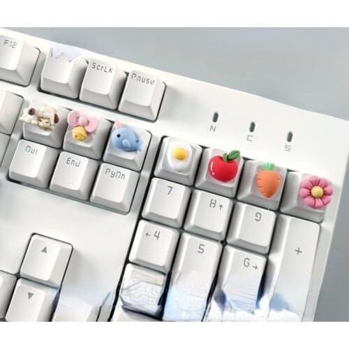 Personalized keycaps resin material R4 height cartoon cute keycaps special keycaps for mechanical keyboards anime keycaps
