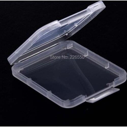 CF Card Plastic Case box Transparent Standard Memory Card Holder MS white box Storage Case for TF micro XD SD card case