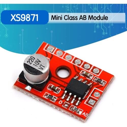 Super Mini Digital Amplifier Board 1 * 5W Class D Digital 2.5V To 5.5V Power Amplifier Board Efficient Class AB/D Optional