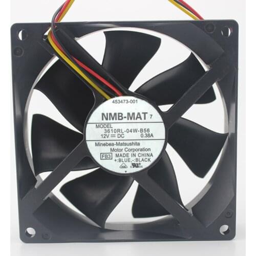 Genuine 3610RL-04W-B56 9025 12V 0.38A 9CM server fan