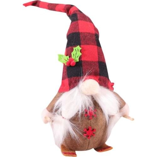 Handmade Skiing Gnome Swedish Tomte Christmas Elf Doll Toy Ornaments Decoration New 2020