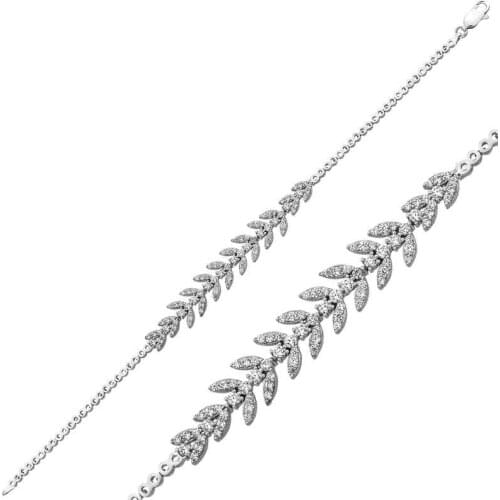 Tevuli 925 Sterling Silver Leaf Water Ways Women 'S Bracelet