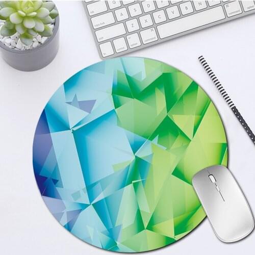 Universal Mausepad Non-slip Gaming Mouse Pad PU Leather PC Gamer Round Shape Desk Mat Computer Soft 22*22 cm Mouse Pad