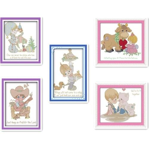 Everlasting Love We Are Together Chinese Cross Stitch Kits Ecological Cotton Printed DMC 11CT 14 DIY Gift Christmas Decoration