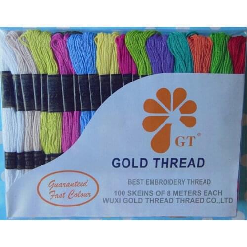 High quality DIY family expenses handwork sewing material cross-stitch embroidery thread 25pcs/50 branch 50pcs/100 branch 1box