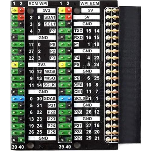 1pc Coolwell Waveshare Raspberry Pi 400 GPIO Header Adapter Header Expansion 2 X 40 Pin Header Module HAT