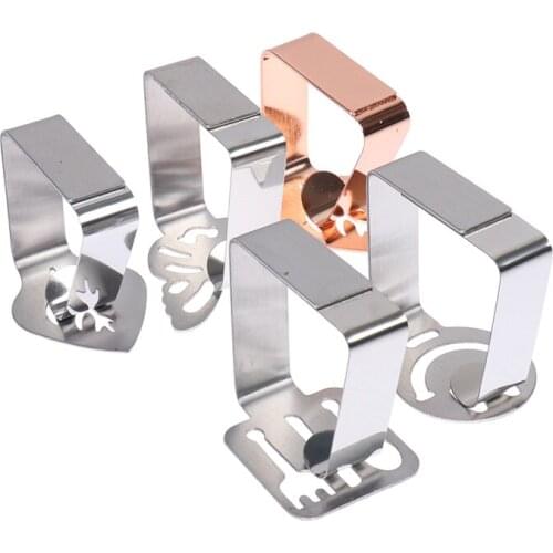 Stainless Steel Leaf Tablecloth Clips Table Covers Clip Clamp Holder Ornaments