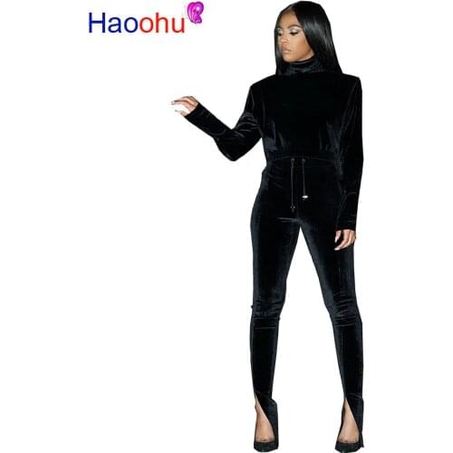 Winter Women sets Turtleneck Full Sleeve Top Pants Suits Solid Two Piece Set Casual Fashion Tracksuits Fitness Outfits