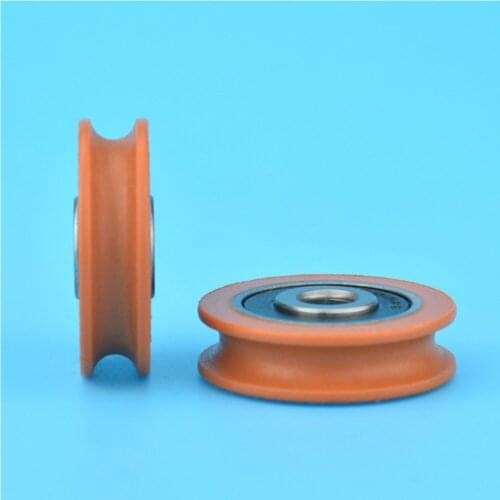 1/2/5/10PCS U Nylon plastic Embedded Groove Ball Bearings 6*29*8mm Guide Pulley