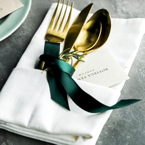 12 Pcs White Napkins 100% Cotton Fabric Napkin Table Dinner Napkins for Wedding Party Cloth Napkins for Table מפיות בד לשולחן