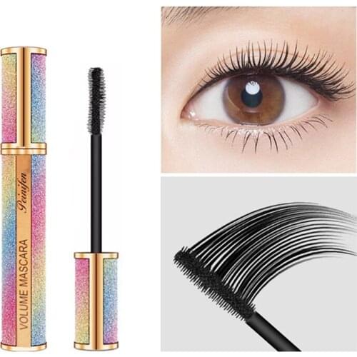 4D Mascara Lengthening Black Lash Eyelash Extension Eye Lashes Brush Beauty Makeup Long-wearing Starry Sky Mascara