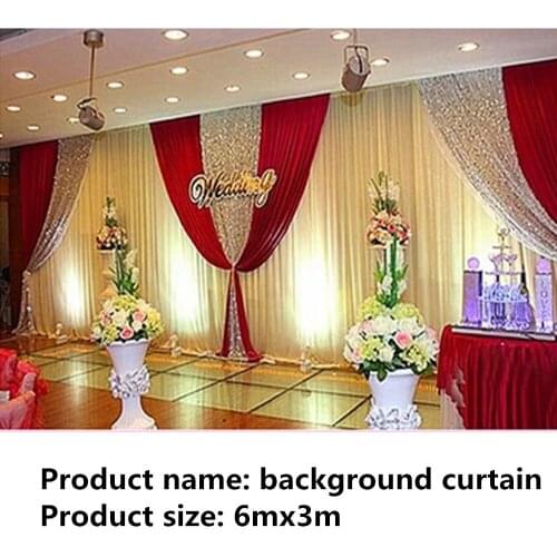 Wedding swags drapes Party Background party Celebration Background Satin Curtain Drape Ceiling Backdrop Veil decoration