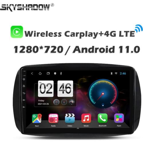 360 Camera 6G+128G Carplay DSP Android 10.0 Car DVD Player GPS map WIFI Bluetooth RDS Radio For Benz Smart Fortwo 2015 2016 2017