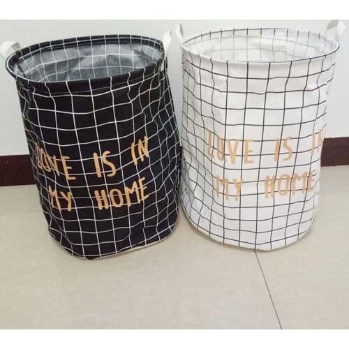 Large Wash Bag Box Foldable Washing Laundry Basket Bag Hamper Storage Folded Dirty Clothing Bucket Storage Box