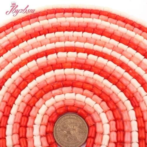 5x8mm Carve Flower Coral Beads Natural Stone Beads For DIY Necklace Bracelets Eaaring Pandant Jewelry Making 15" Free Shipping