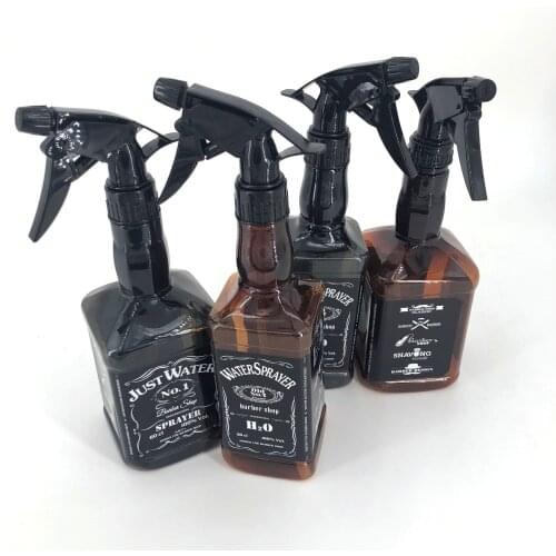 500ML/650ML Hairdressing Spray Bottle Salon Barber Hair Tools Water Sprayer Retro Whiskey Oil Head Watering Can