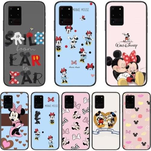 Phone Case Disney Micky Minnie Mouse Phone cover hull For SamSung Galaxy S 6 7 8 9 10 20 Plus Edge E 5G Lite Ultra black soft b