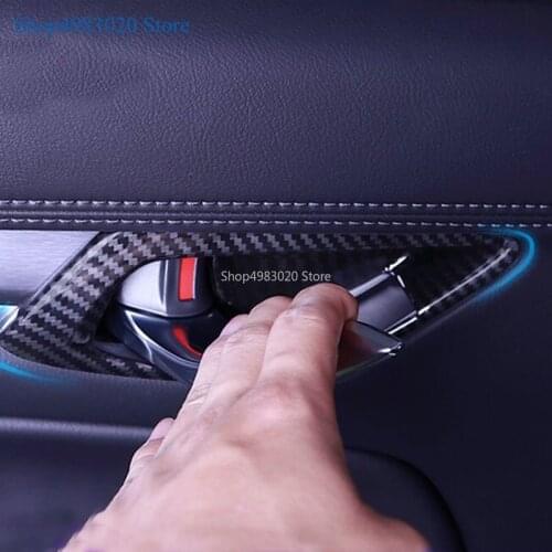 For 2018 2019 Mazda CX-5 CX5 Interior Door Handle Bowl Cover Mulding Frame Panel Trim ABS Chrome Sticker Car-Styling Accessories