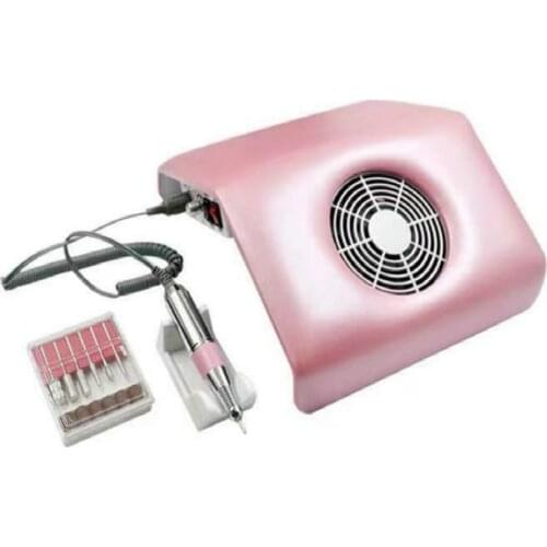 Nail Drill 2 In 1 Nail Machine Manicure Vacuum Cleaner Strong Electric Nail Drill File Nail Sander Machine Nail Dust Collector