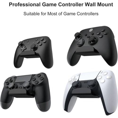 Game Controllers Wall Mount Controller Hook With Screws For PS5/For Xbox Gamepads Headsets Bracket Black ABS Handle Hanger