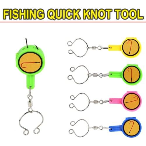 Fishing Quick Knot Tool Fast Tie Nail Knotter Line Cutter Clipper Hook Storage Box Portable Outdoor Rivers Lakes Supplies