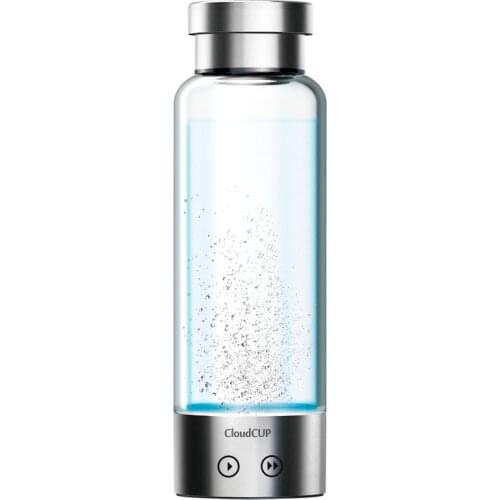 Japanese Titanium Quality Hydrogen-Rich Water Cup Ionizer Maker/Generator TWO Modes Super Antioxidants ORP Hydrogen Bottle 480ml