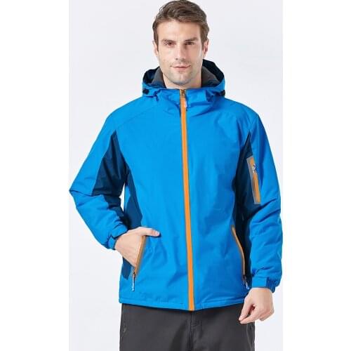 Men Women Winter Waterproof Coat Hooded Thick Couples Coat Windproof Breathable Warm Hiking Cycling Raincoat Outdoor Jacket
