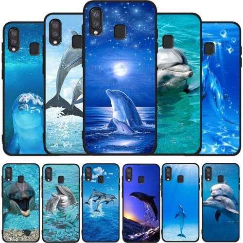 Dolphin Soft phone Case For Samsung A10 A20E A30 A40 A50 A60 A70 M10 M20 M30S M40 A01 A21 A31 A51 A71 4G Cover