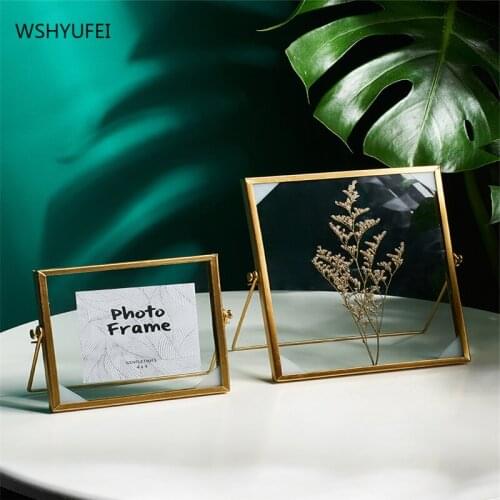 Nordic fashion photo frame set creative plant specimen exquisite picture frame simple glass signature frame decoration