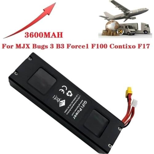 Upgrade 7.4V 3600mah lithium battery For MJX Bugs 3 B3 Force1 F100 Contixo F17 remote control Drone Spare Parts