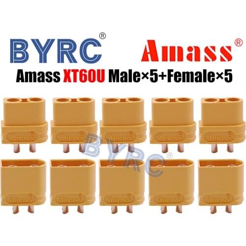 Original Amass 5 Pairs 10 pcs XT60U Connector Plug Male Female For RC FPV Lipo Battery RC Quadcopter