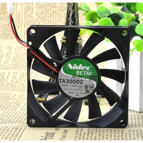 Original for Nidec TA300DC H34612-55 8015 0.18A DC 12V 80 * 80 * 15mm 8CM 2 Lines Cooling Fan