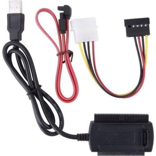 SATA PATA IDE Drive To USB2.0 Cable Adapter Converter For 2.5 3.5inch FE For Windows 2000 ME XP Vista Computer Accessories