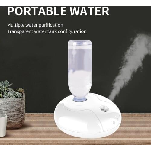 Portable Bottle Holder Air Humidifier USB LED Night Light Aroma Diffuser Mist Maker For Home Office Humidification