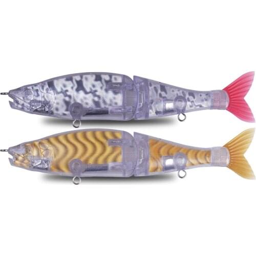 DIY Unpainted Swimbait Fishing Lure for Pike Slow Sinking Saltwater Floating Freshwater Big Bass Fishing Jointed Baits