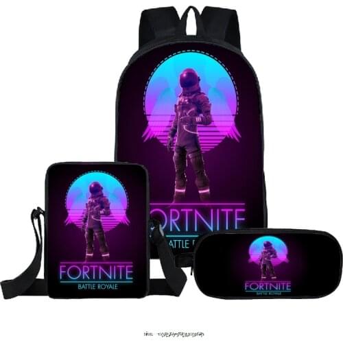 Cartoon Fortnite Games Pattern School Bags for Teenage Girls Boys High capacity Children Student Backpack Teen Mochilas Escolare