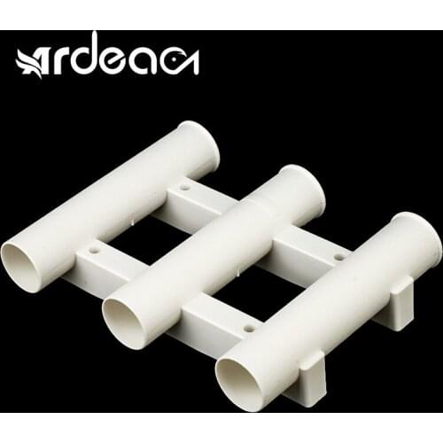 ARDEA fishing rod rackholder 3 Tubes Link Bracket Vertical Plastic Fishing Rod Holder Multifunctional with mounting screws Yacht