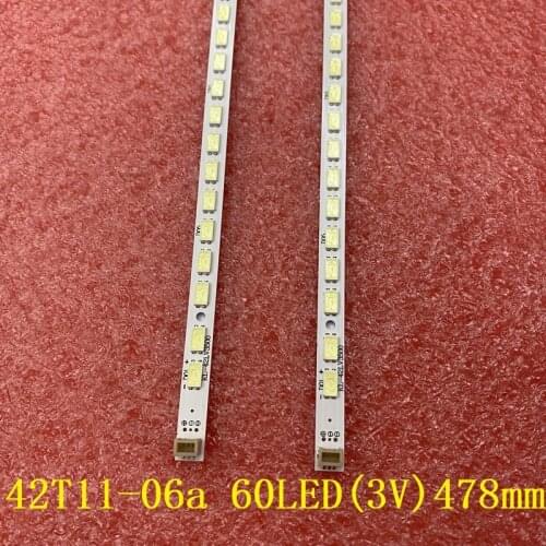 2 Pieces/lot LED Backlight strip for LG 42LV3550 42LV5500 42P21FBD 42T11-06a 74.42T13.001-0-CS1 T420HW08 V.5 74.42TB3.001-1-SHI