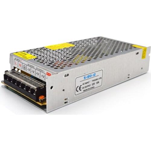 Switching Power Supply 12V 15A Lighting Transformers 180W Power Alimentation Transformer 220V To 12 Volt Power Supply LED Driver