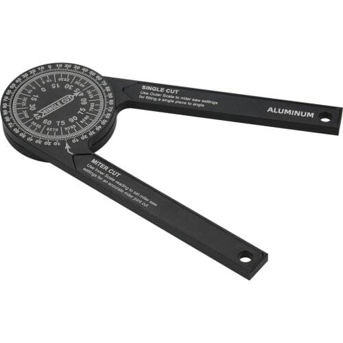 7in Miter Saws Protractor Rust Proof Accurate Reading Scales Inside&Outside Miter Angle Finder for Carpenters Plumbers Building