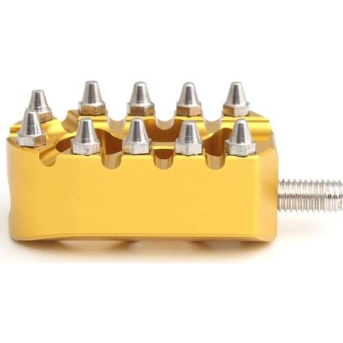 Gold Anti-Skid Motorcycle Shifter Peg For Harley Touring Softail Dyna Sportster Aluminum Knurled MX Gear Shift Brake Foot Rest