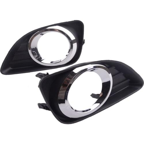 1 Pair 52040-33010 Car Front Bumper Fog Light Lamp Cover Trim Bezel 52030-33010 Fit for Toyota Camry XV40 2010 2011 Facelift