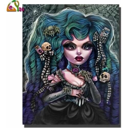 5d diy diamond painting Dark fantasy Creepy Horror wall art full square diamond embroidery,cross stitch kits,diamond mosaic