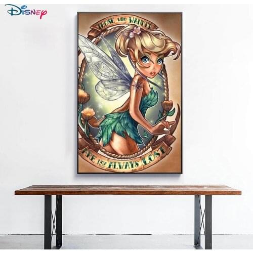 Disney 5D Diamond Hand-painted Cartoon Princess Art Diamond Cross Stitch Mosaic Embroidery Home Handmade Art Decoration DIY