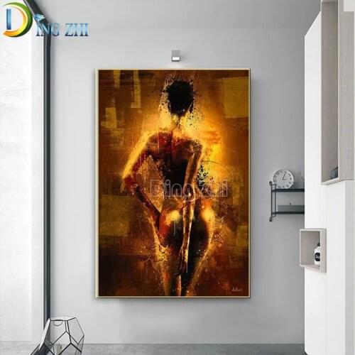 5D DIY Diamond Painting Sexy Naked Woman Back View Cross Stitch Diamond Mosaic Abstract Art Picture Embroidery Home Decor Gift