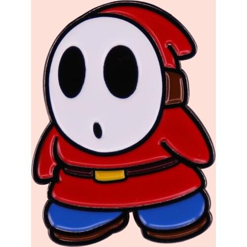 ZF3202 Cute Ghost Cartoon Icons Style Metal Enamel Badge Buttons Brooch Anime Lovers Denim Shirt Lapel Pins