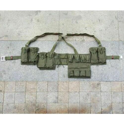 MILITARY COLLECTIBLES SURPLUS CHINESE TYPE 63 RIFLE COMBAT WEBBING GEAR POUCHES World Military Store
