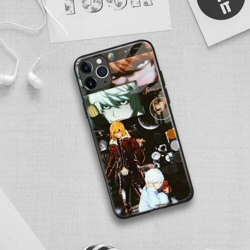 Near Death Note Mello anime Soft Silicon Glass Phone Case for IPhone SE 6s 7 8 Plus X Xr Xs 11 12 Mini Pro Max Samsung